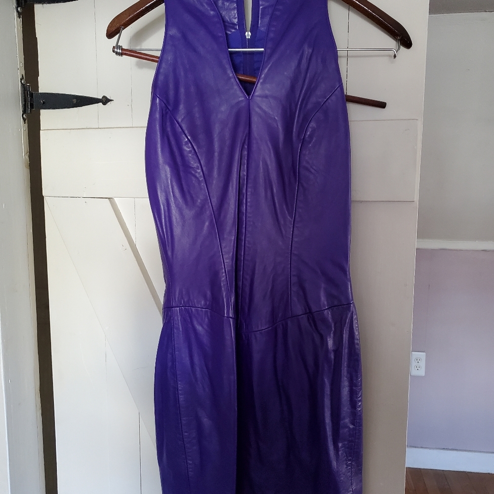 Vintage leather dress